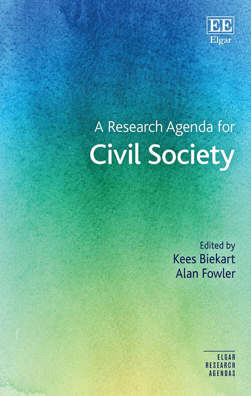 Book cover of A Research Agenda for Civil Society (Elgar Research Agendas)