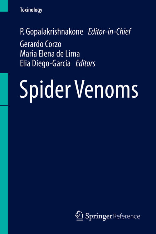 Book cover of Spider Venoms (Toxinology Ser. #3)