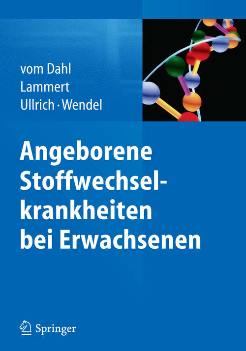 Book cover of Angeborene Stoffwechselkrankheiten bei Erwachsenen (2014)