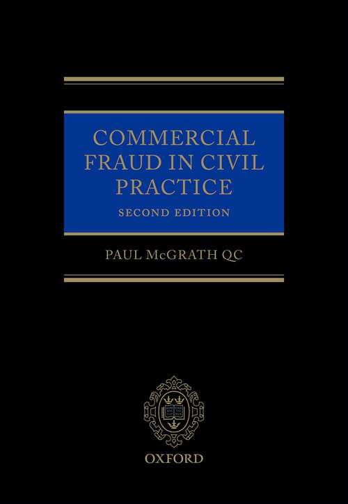 Book cover of Commercial Fraud in Civil Practice