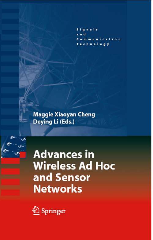 Book cover of Advances in Wireless Ad Hoc and Sensor Networks (2008) (Signals and Communication Technology)
