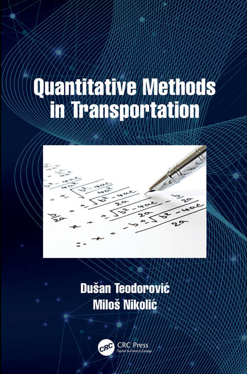 Book cover of Quantitative Methods in Transportation