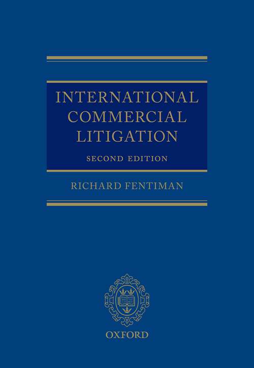 Book cover of International Commercial Litigation