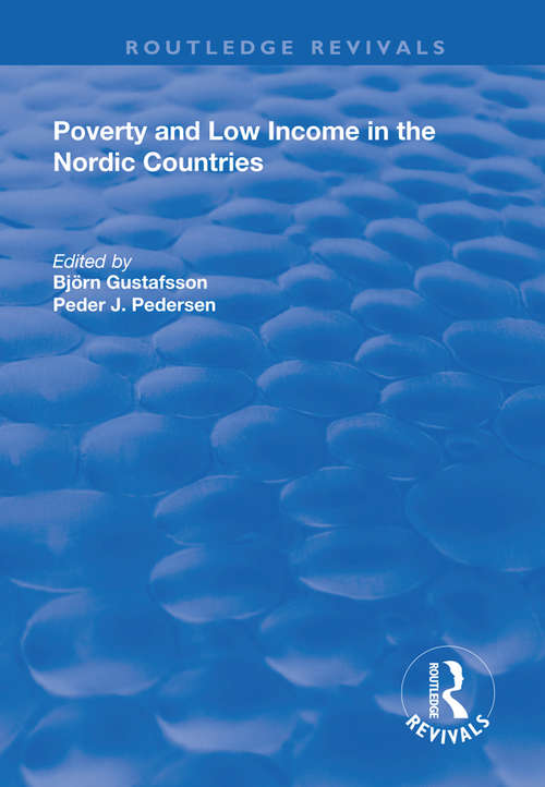 Book cover of Poverty and Low Income in the Nordic Countries (Routledge Revivals)