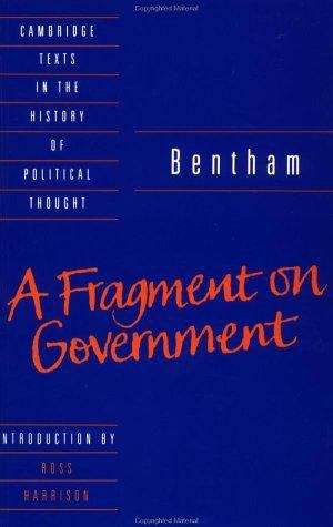 Book cover of Bentham: A Fragment On Government (PDF)