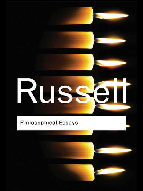 Book cover of Philosophical Essays