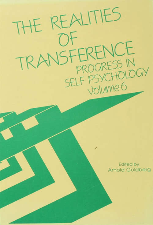 Book cover of Progress in Self Psychology, V. 6: The Realities of Transference