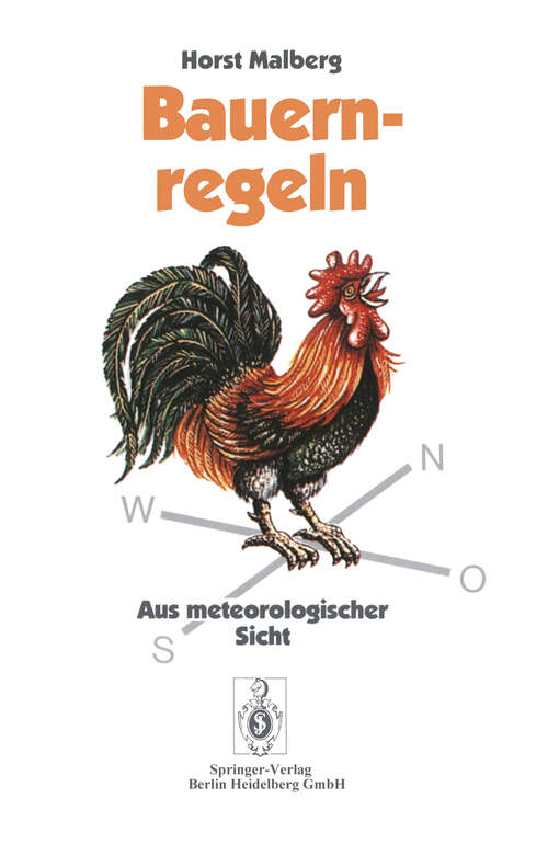 Book cover of Bauernregeln: Aus meteorologischer Sicht (2. Aufl. 1993)