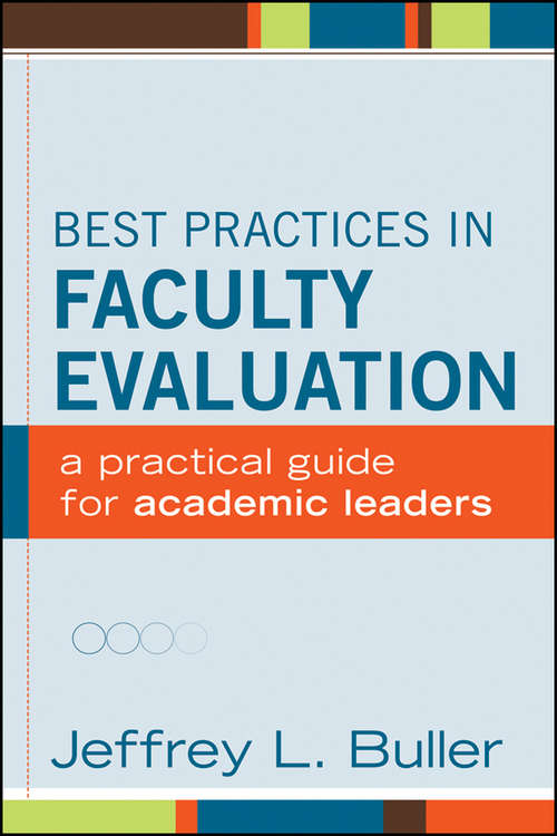 Book cover of Best Practices in Faculty Evaluation: A Practical Guide for Academic Leaders