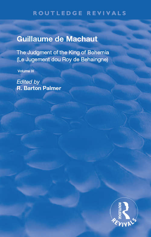 Book cover of The Judgement of the King of Bohemia (Routledge Revivals)