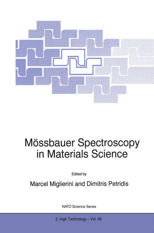Book cover of Mössbauer Spectroscopy in Materials Science (1999) (NATO Science Partnership Subseries: 3 #66)