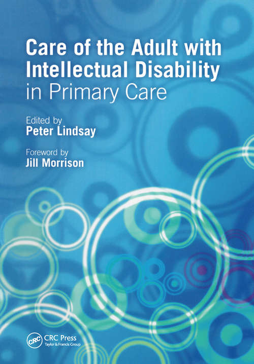 Book cover of Care of the Adult with Intellectual Disability in Primary Care