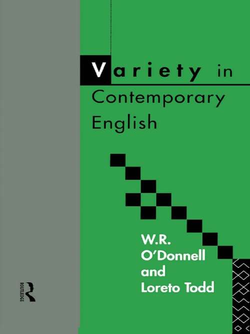 Book cover of Variety in Contemporary English (2)