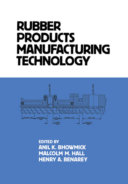 Book cover of Rubber Products Manufacturing Technology