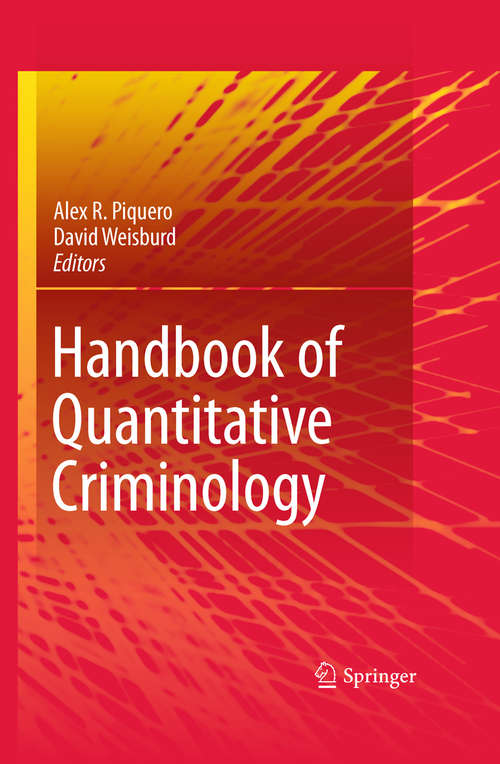 Book cover of Handbook of Quantitative Criminology (1st ed. 2010)