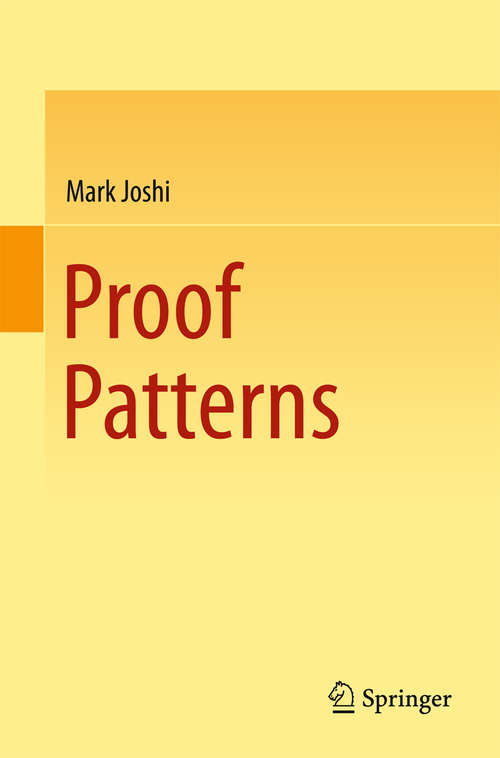 Book cover of Proof Patterns (2015)