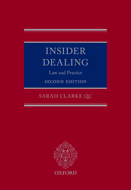 Book cover of Insider Dealing: Law and Practice (2)