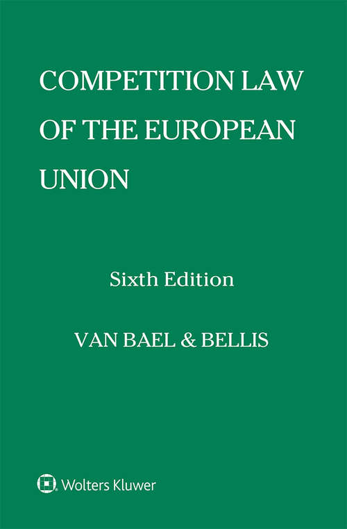 Book cover of Competition Law of the European Union (6)