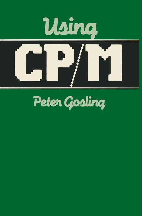 Book cover of Using CP/M (1st ed. 1985)