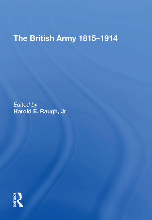 Book cover of The British Army 1815-1914