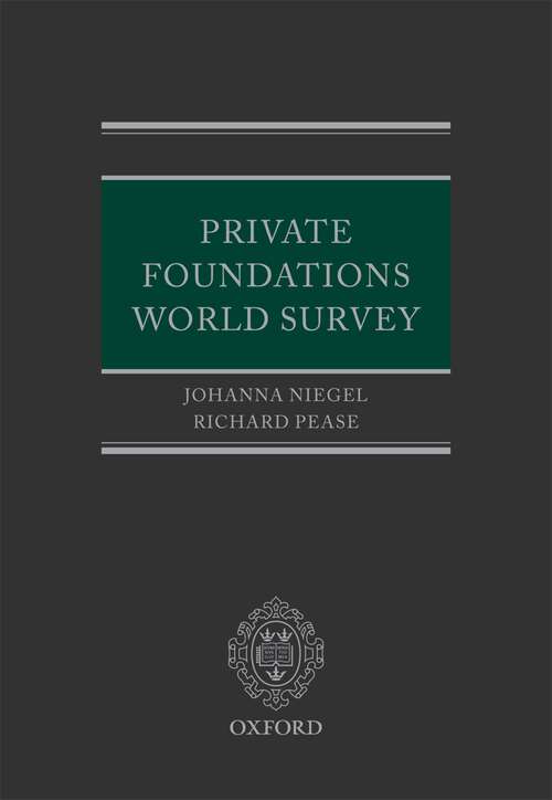 Book cover of Private Foundations World Survey