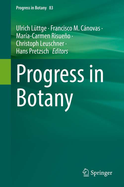 Book cover of Progress in Botany Vol. 83 (1st ed. 2023) (Progress in Botany #83)