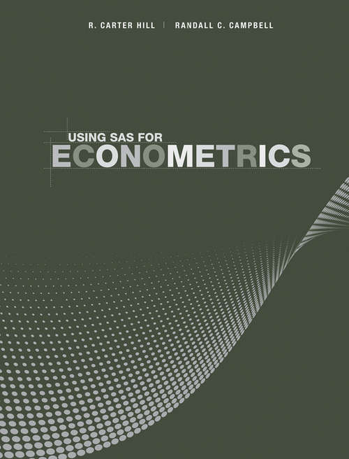Book cover of Using SAS for Econometrics
