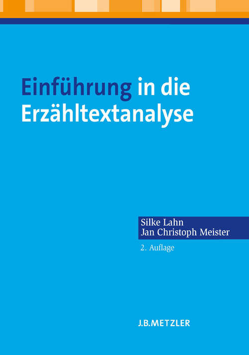 Book cover of Einführung in die Erzähltextanalyse (2. Aufl. 2013)