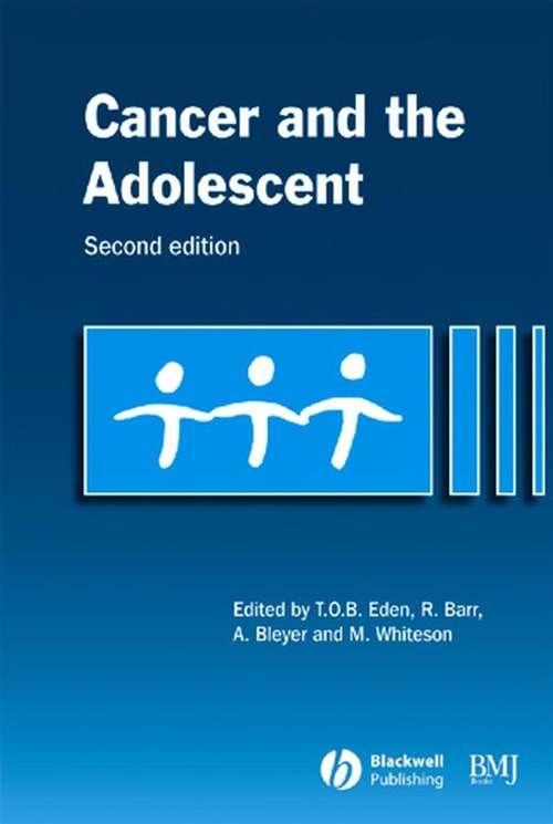Book cover of Cancer and the Adolescent (2)