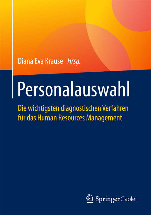 Book cover of Personalauswahl: Die wichtigsten diagnostischen Verfahren für das Human Resources Management