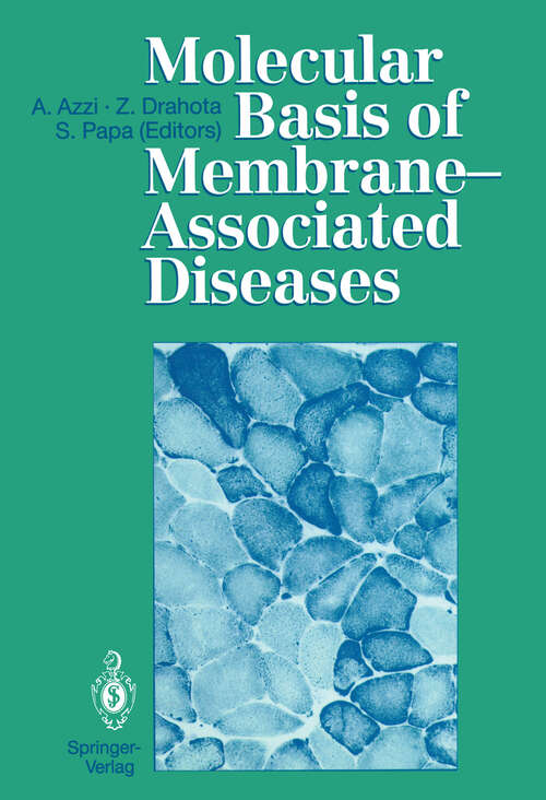 Book cover of Molecular Basis of Membrane-Associated Diseases (1989)