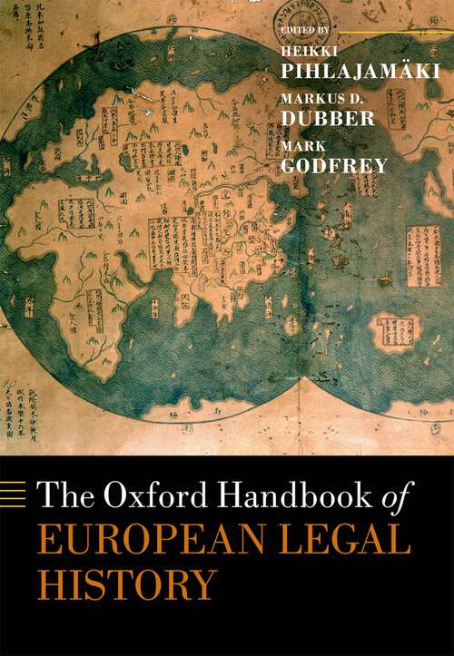 Book cover of The Oxford Handbook of European Legal History (Oxford Handbooks)