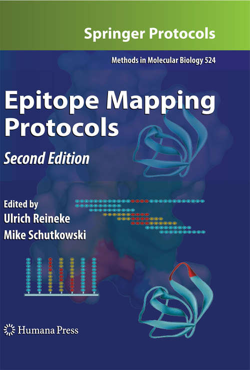 Book cover of Epitope Mapping Protocols (2nd ed. 2009) (Methods in Molecular Biology #524)