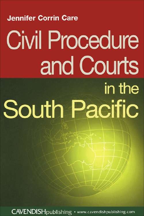 Book cover of Civil Procedure and Courts in the South Pacific