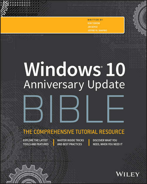 Book cover of Windows 10 Anniversary Update Bible (Bible)