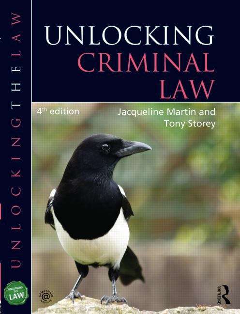 Book cover of Unlocking Criminal Law