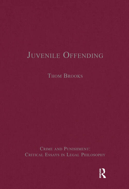 Book cover of Juvenile Offending