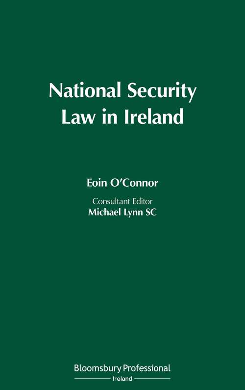 Book cover of National Security Law in Ireland