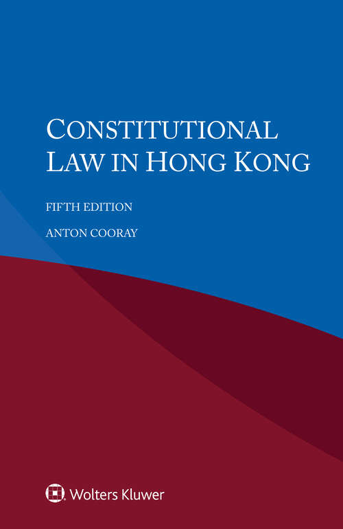 Book cover of Constitutional Law in Hong Kong