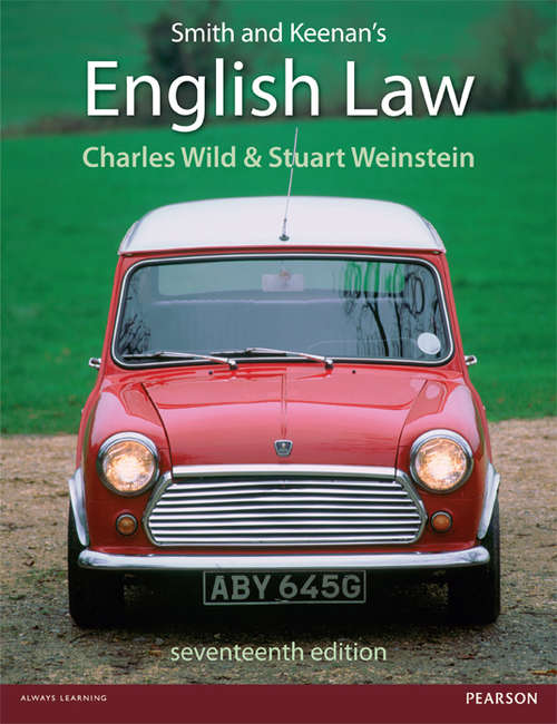 Book cover of Smith and Keenan's English Law (17)