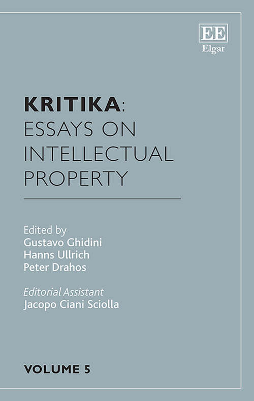 Book cover of Kritika: Volume 5 (Kritika: Essays on Intellectual Property)