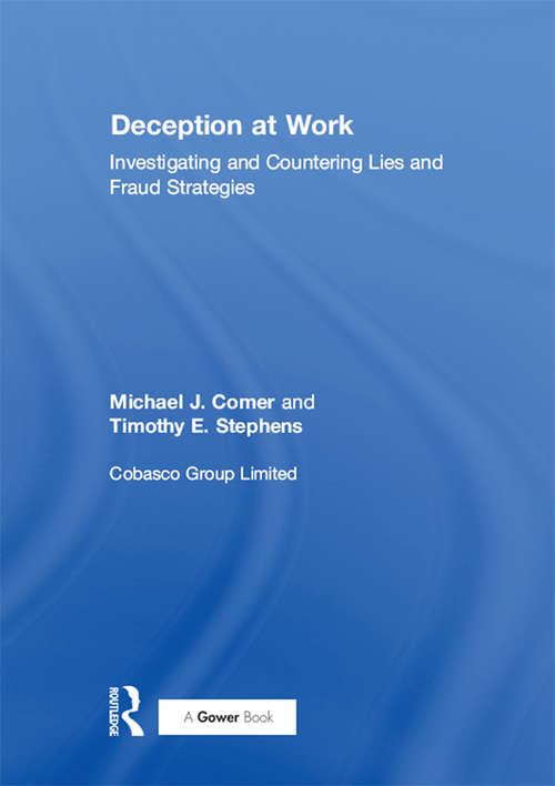 Book cover of Deception at Work: Investigating and Countering Lies and Fraud Strategies