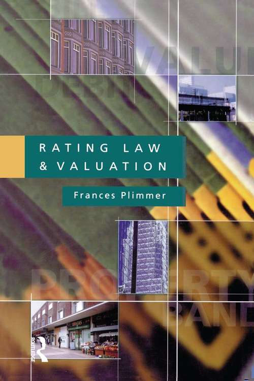 Book cover of Rating Law and Valuation