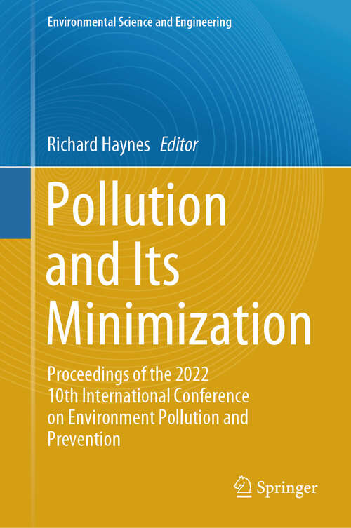 Book cover of Pollution and Its Minimization
