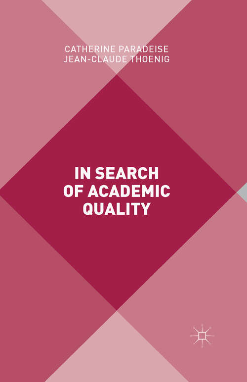 Book cover of In Search of Academic Quality (1st ed. 2015)