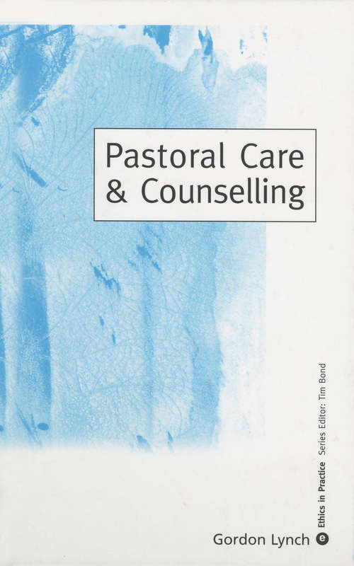 Book cover of Pastoral Care & Counselling