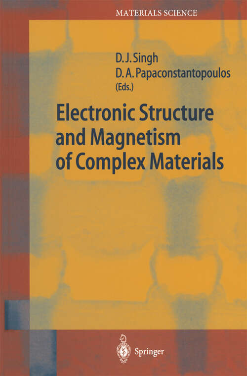 Book cover of Electronic Structure and Magnetism of Complex Materials (2003) (Springer Series in Materials Science #54)