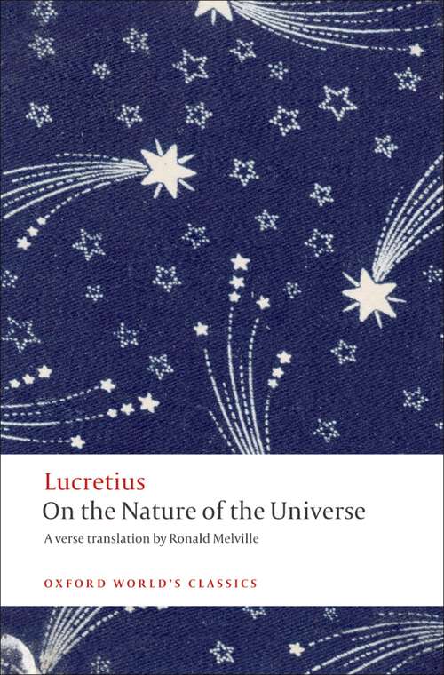 Book cover of On the Nature of the Universe (Oxford World's Classics)