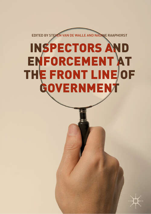 Book cover of Inspectors and Enforcement at the Front Line of Government (1st ed. 2019)