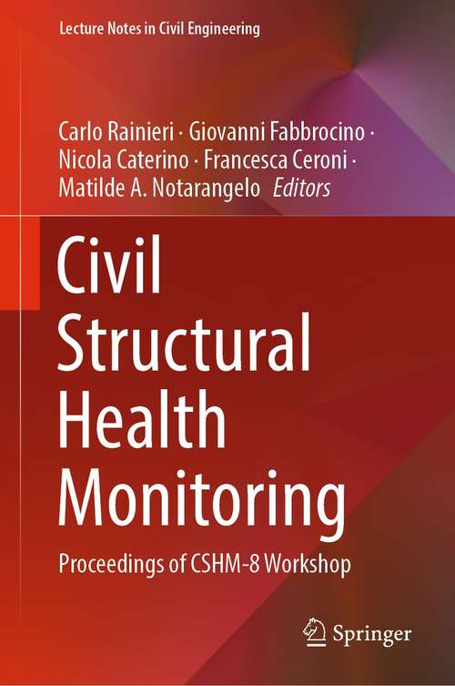 Book cover of Civil Structural Health Monitoring: Proceedings of CSHM-8 Workshop (1st ed. 2021) (Lecture Notes in Civil Engineering #156)